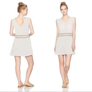 NWOT Roxy Off White Tables Turns Slub Knit Dress M